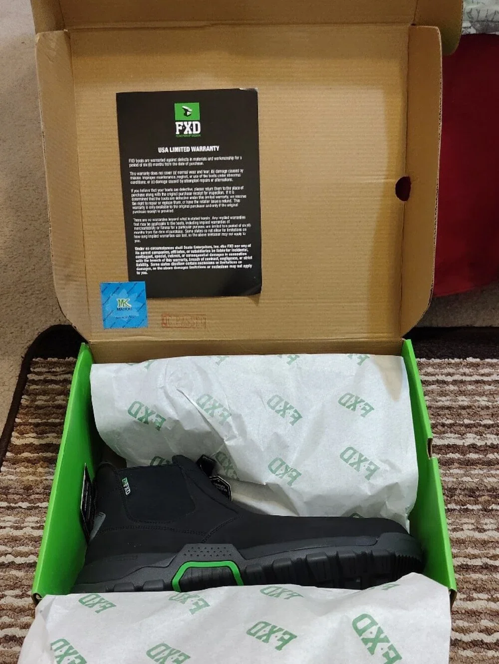 Men's Green Work Boots — Durable Utility Footwear